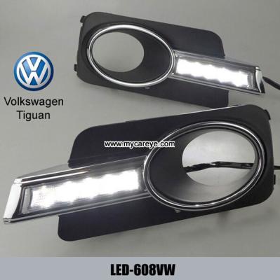 China Luces corrientes diurnas de Volkswagen VW Tiguan DRL LED que conducen luz del día en venta