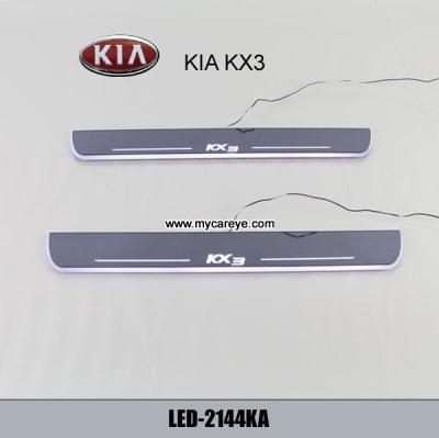 China Luz accesoria LED de la placa del travesaño de la puerta de la placa del desgaste del acero inoxidable del coche de Kia KX3 en venta