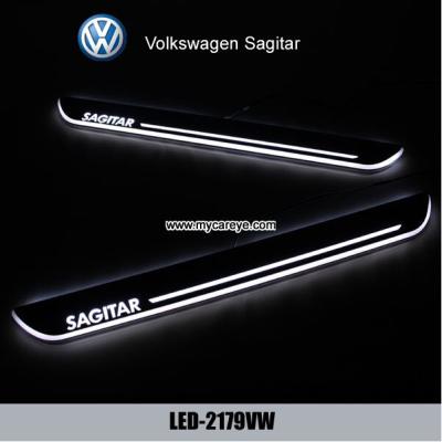 China Volkswagen Sagitar car welcome light led Moving Door sill Scuff Pedal Lights for sale