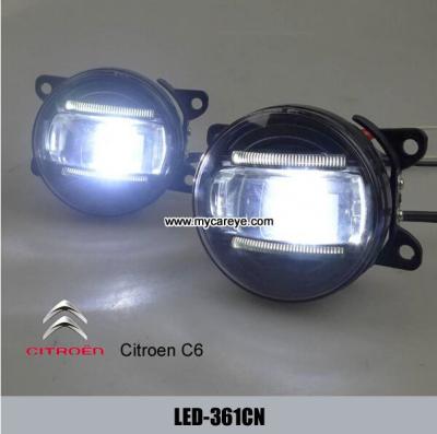 China Mercado de accesorios diurno de las luces corrientes de la luz de niebla del frente del coche de Citroen C6 LED DRL en venta