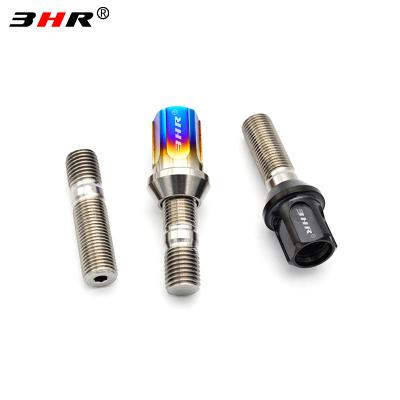 China High Performance 10.9 Grade Gr.5 Titanium Alloy Ti-6Al-4V Auto Wheel Stud Conversion Wheel Bolts To Rack Nuts M14x1.25x55mm for sale