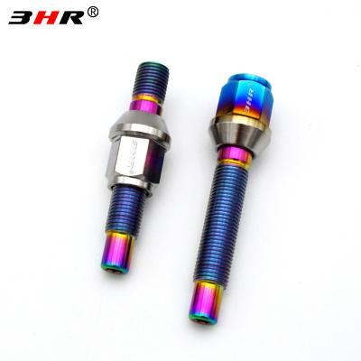 China High Performance 10.9 Grade Gr.5 Titanium Alloy Ti-6Al-4V Auto Wheel Stud Conversion Wheel Bolts To Support Nuts M12x1.5x75mm for sale