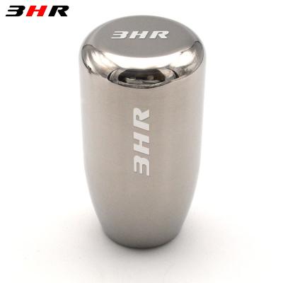 China Automotive Parts High Performance Silver Color Titanium Automobile Gear Shift Knob Gear Stick Grip Gear Konb Shift Knob for sale