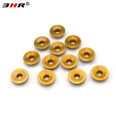 China Gr.5 3HR Gold Color 10.9 Grade Automobile Motorcycle Engine Plug Exhaust Valve Spring Gr.5 Titanium Alloy Ti-6Al-4V Retainer for sale