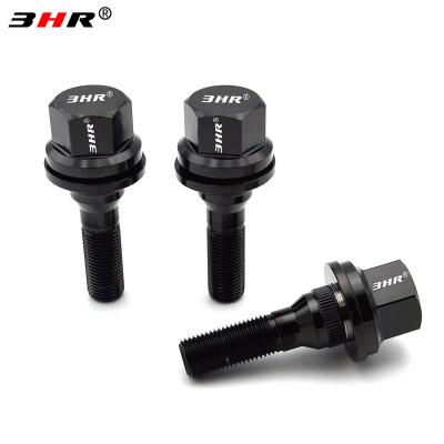 China High Performance Gr.5 Titanium Alloy Black Color 10.9 Grade 17mm Hex Gr.5 Alloy Ti-6Al-4V Auto Hook Bolts M12x1.25 For Peugeot Citroen for sale