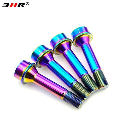 China Color 10.9 Grade Rainbow Alloy Gr.5 Torx Socket 60 Seat Gr Titanium Alloy Ti-6Al-4V Hook Bolt M14x1.5x52mm /62/67mm 5 degree cone for sale