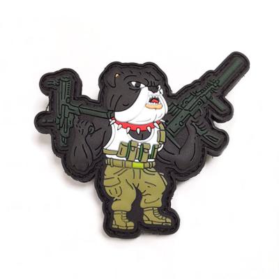 China High Quality Tactical Rubber 3D Patch Customized Design 3D Airsoft PVC Rubber Patch for sale