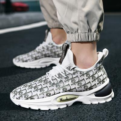 China Fashion Trend Men's Shoes Mesh Breathable Bright Thin Silk Ice Sneaker Deodorant Running Shoes for sale