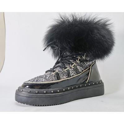 China 2022 fashion trend new winter warm comfortable short boots for women warm high band snow boots shoes for sale