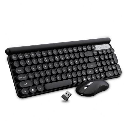 China Wireless Keyboard and Wireless Mouse Combo, 2.4G Ergonomic Slim Keyboard and Mouse with Round Keys for PC, Notebook for sale