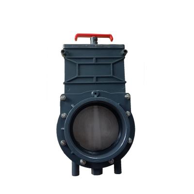 China 4 Inch PVC Knife Plastic Gate Valve for sale