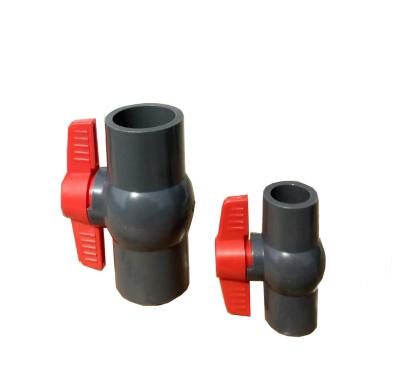 China General upvc irrigation pvc compact ball valve for sale