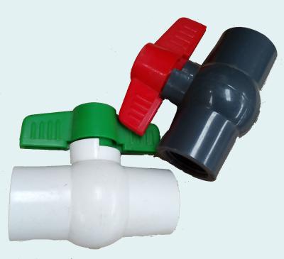 China General PVC Valve One Way Thread Valve Plastic PVC Ball Valve for sale