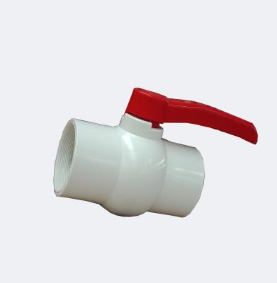 China General Irrigation 90mm Ball Valve Threaded PVC Ball Valve for sale