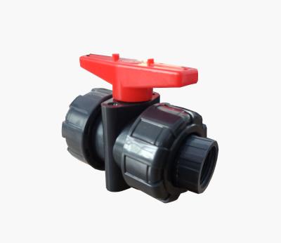 China General Female Threaded Genuine PVC Industrial Union Ball Valve for sale