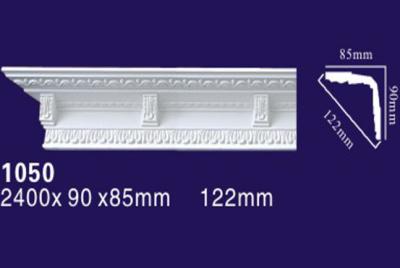 China Matt Carved Surface Polyurethane Crown Molding For Home Ceiling And Wall for sale