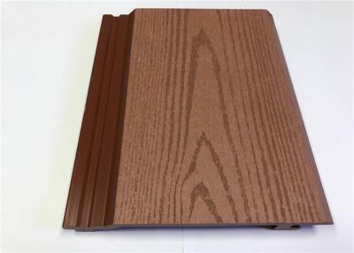 China Lightweight Exterior WPC Wall Cladding , Outdoor Wood Grain Recycled Plastic Cladding for sale