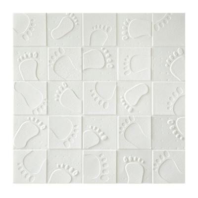 China New Building Material Self Adhesive Wall Panels , 3D Pe Foam Faux Brick Wall Sticker for sale