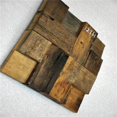 China Square Wood Mosaic Wall Panels , Reclaimed Wood Wall Panels For Home Decoration for sale