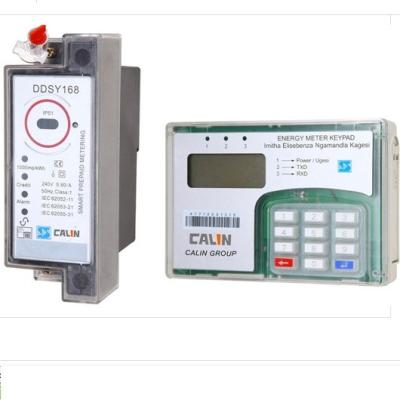 China 20 Digit CE SABS IEC Prepaid Electricity Meters With Plug In Modem for sale