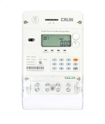 China CA168-CS23 STS Contadores de eletricidade pré-pagos Nigéria Contador de energia inteligente com teclado GPRS/PLC/3G/4G/RF Comunicação à venda