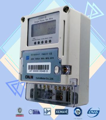 China Kaart Voorafbetaling Draadloze elektriciteitsmeter, 6 cijfers Eénfasige Kwh-meter Te koop
