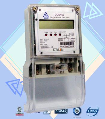Cina Contatore elettrico LCD di monofase dell'esposizione, misuratori di potenza pagati anticipatamente inalterabili in vendita