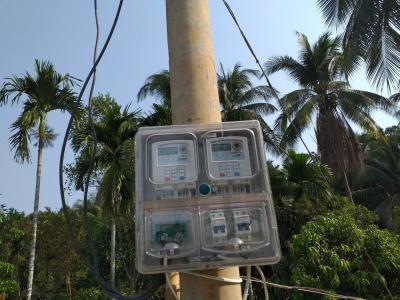 China RF Module Off Grid 20mA Single Phase Electricity Meter 1000imp/kWh for sale