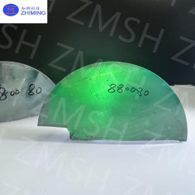 China Verde esmeralda Moissanite SiC monocristalino Dureza de Mohs 9,25 Moissanite matéria-prima para joias à venda