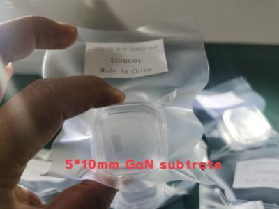 Cina Wafer su misura del nitruro di gallio di dimensione 5x10mm m. Axis Free Standing HVPE in vendita