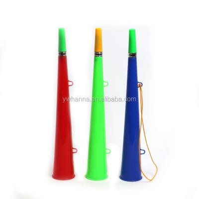 China Eco-friendly cheering air horn parties supplies plastic soccer cheering air bugle / trumpet / horn for games / party for sale