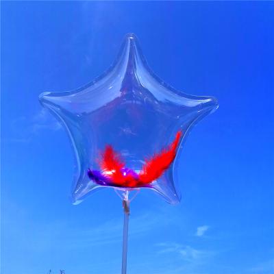 China Toy Party Decoration Led Balloons Promotional Customized Star Shape LED Bobo Balloon for sale