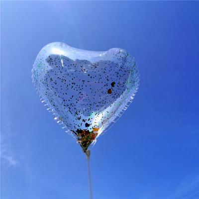 China Toy Large Led Clear Heart Promotional BOBO Balloon for Party Decoration for sale