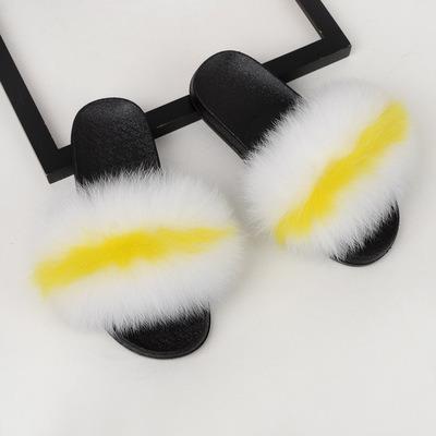 China Fashionable High Quality Fluffy Cheap Faux Fur Slipper Fur Anti-odor Slippers Indoor Slipper for sale