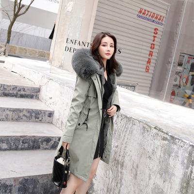 China Real fur parka speed supply long fur parka quick gray man anti-shrink women real fur parka for sale