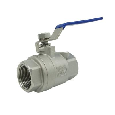 China General Made In China 1000WOG SS 304/316 Stainless Steel Two Piece Threaded Ball Valve for sale