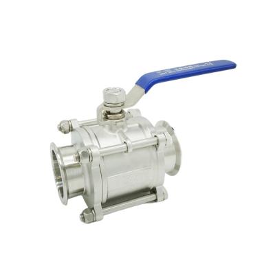 China General Professional Custom Three-Piece Manual Quick-Install Ball Valve Threaded Sanitary Stainless Steel SS304/316 for sale