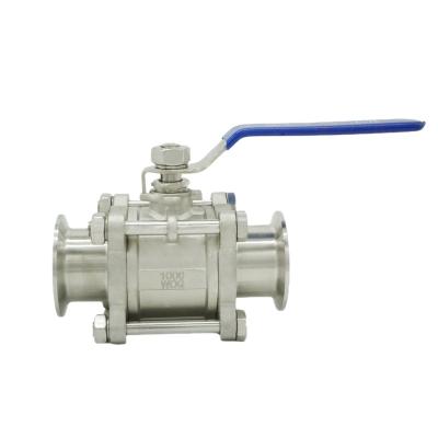 China China General Professional Supply 304 316 Three Piece Ball Valve Stainless Steel Weld Female Thread Fast Fit Held Ball Valve for sale