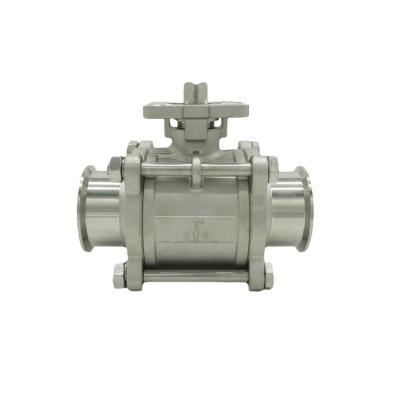 China High Deck Ball Valve Stainless Steel General High Quality Three Piece Screw Ball Valve for sale