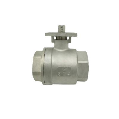 China General Factory Direct Durable SS304/316 Stainless Steel Two Piece Screw Ball Valve (High Deck) for sale