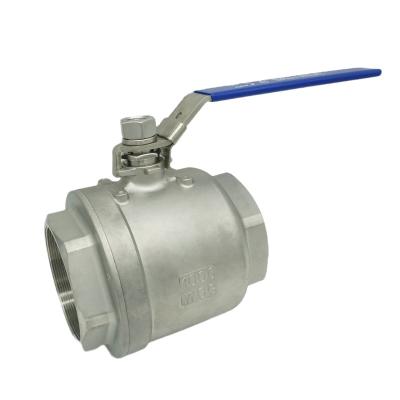 China General China SS 304/316 Stainless Steel Two Piece Threaded Ball Valve Manufacturer High Quality Durable for sale