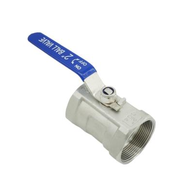 China General Thread CF8 CF8M WCB One-Piece Ball Screw Stainless Steel 304 316 Manual Ball Valve for sale