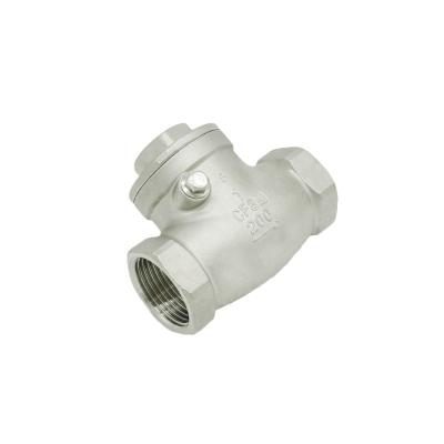 China SS304/316 Stainless Steel H14 Thread General High Quality Internal Swing Check Valve for sale