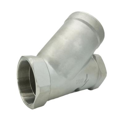 China General high quality y-type screw filter fittings female thread stainless steel filter pipeline accessories 304 316 for sale