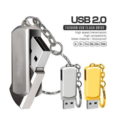 China Best Selling Convenient Metal Rotating USB Flash Drive For Promotion Gift Wholesale Pendrive Memorias USB Stick for sale