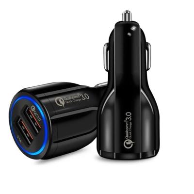 China Support Charging USB Car Charger QC3.0 Multi Fast Charging Mobile Phone Charger USB Port Charger For iPhone Samsung for sale