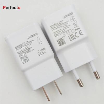 China OEM original high speed fast charger for Samsung s10 s10+ 15w usb wall charger 5v 2a EU USA plug custom logo for sale