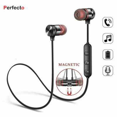 China Wholesale High Fidelity Magnetic Earphone Sports Sound Quality Sound Sports Bass Wireless Bass With MIC Earphone for sale