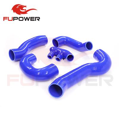 China High Quality Silica Gel High Flow Top Mount Intercooler Hose Kit With Charge Hoses For PORSCHE 997 TURBO TWIN/GT2 2007-2009 for sale