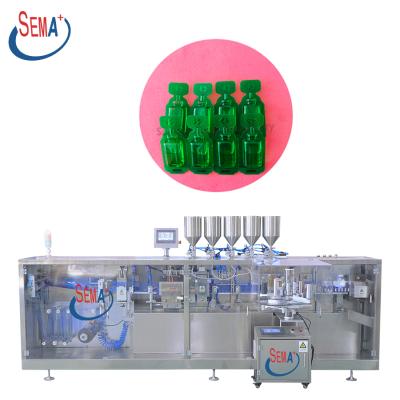 China Different packing volumes will use automatic plastic ampoule liquid filling and sealing packing machine of different oil olive machine pumps for sale